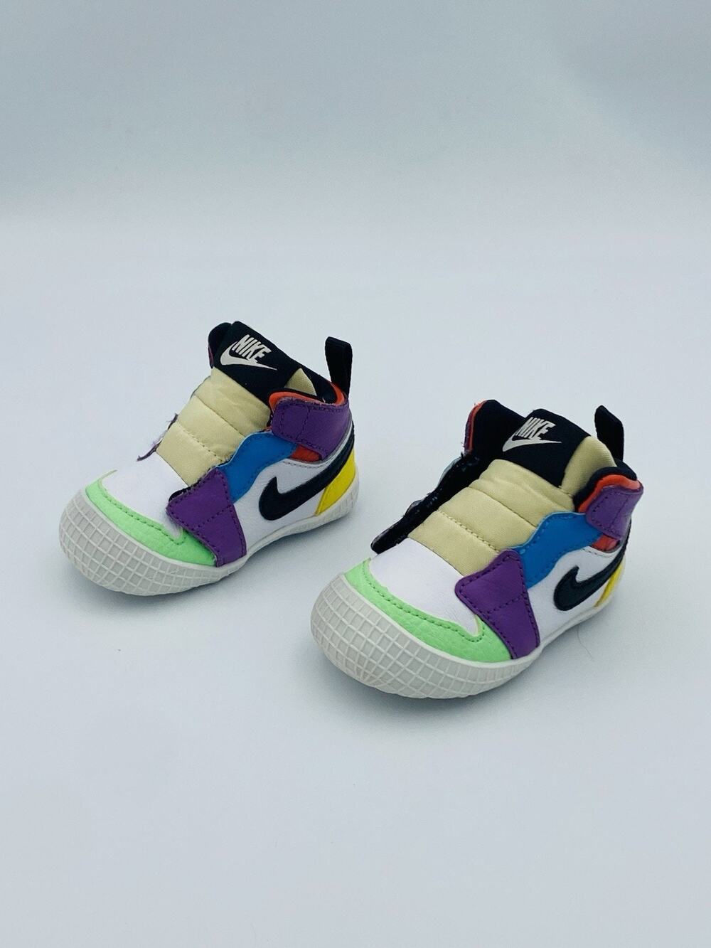 Nike Air Jordan 1 Crib Bootie Infant Multicolor Hook & Loop AT3745-109 2C